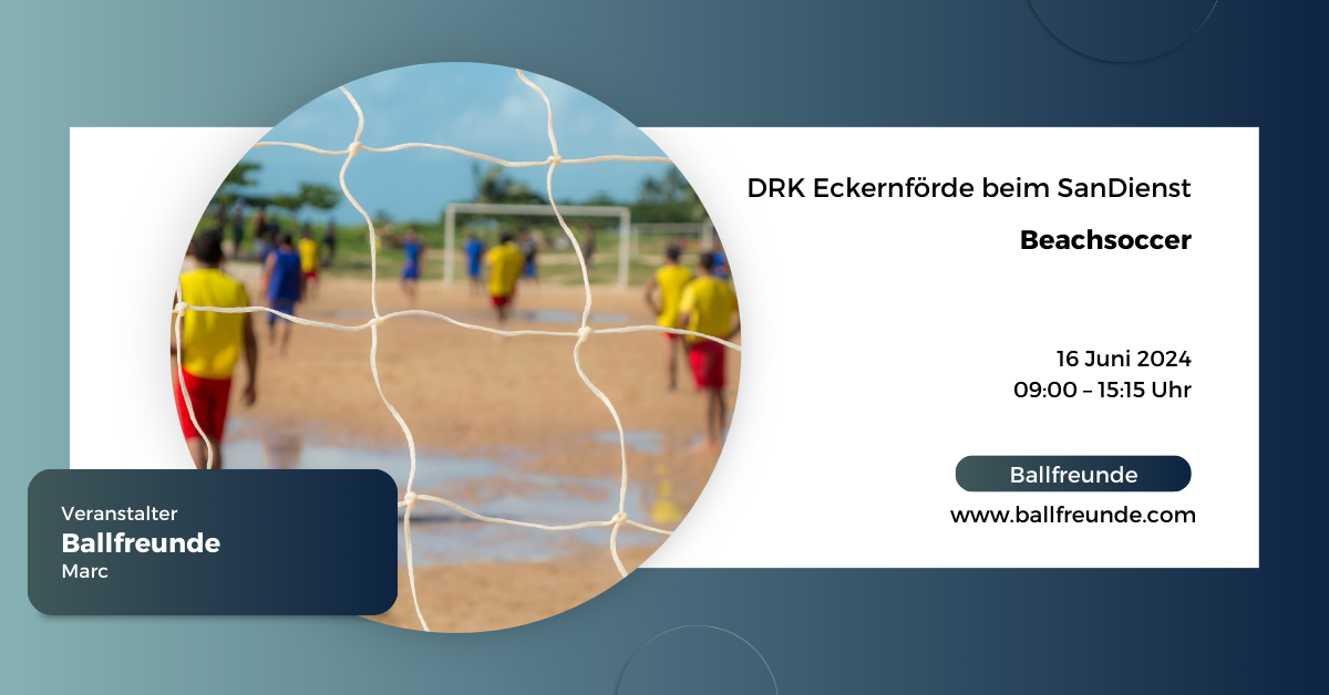 Sanitätsdienst - Titelbild "Beachsoccer"