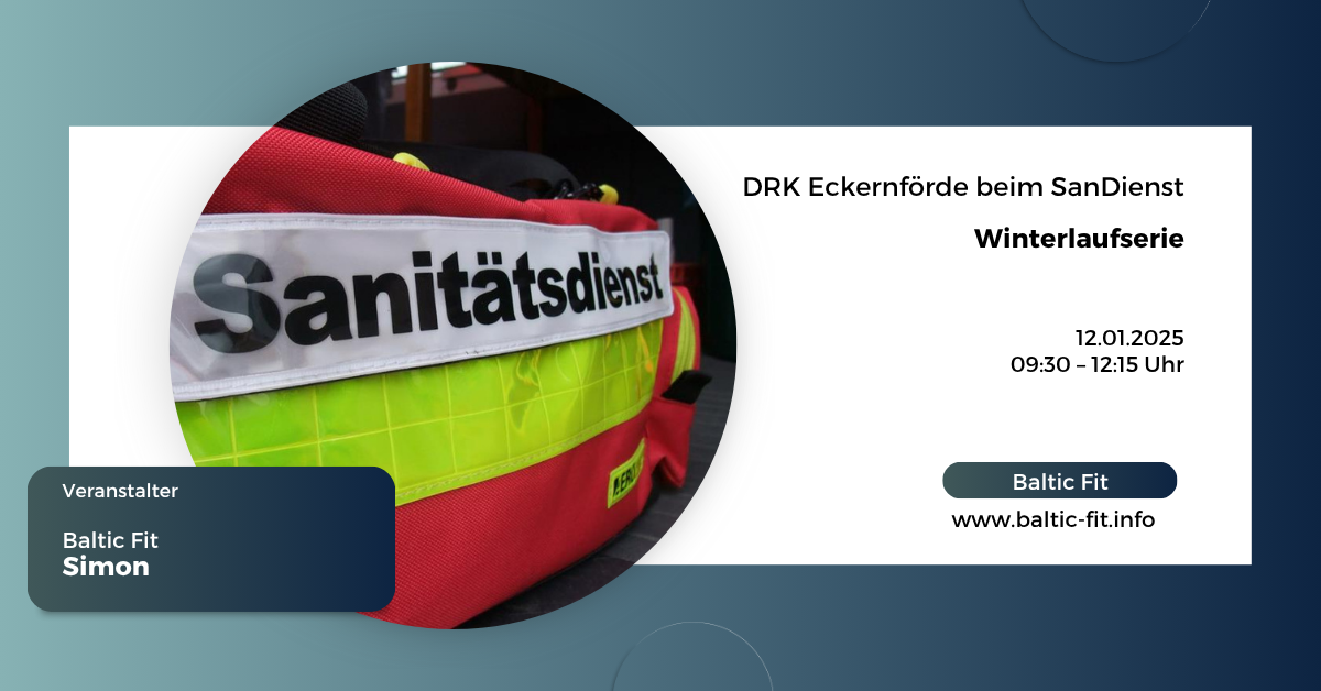Sanitätsdienst bei der Winterlaufserie 2025